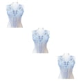 thumbnail image 1 of maskred Sturdy And Durable Lace Applique With 3D Beads And Rhinestones With Materials Are Sturdy And Durable Multiple Colors Light purple B 3Set, 1 of 6