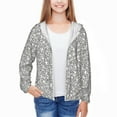 Cauagu Dice Cubes Print Sun Protection Jacket for Teen,FullZipper Long