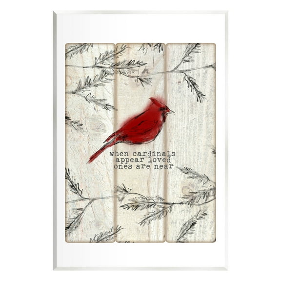 Cardinals Appear Loved Ones Near Phrase Animals & Insects Graphic Art Unframed Art Print Wall Art