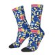 thumbnail image 1 of Fotbe Cute Popcorn Calcetas Largas con Estampado para Hombre y Mujer – Calcetas de Compresión Transpirables y Elásticas, Viajar y Uso Diario Talla 5-11, 1 of 6