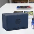 thumbnail image 1 of Caja de baraja DYNWAVEMX de PU Azul para cartas coleccionables y dados, 1 of 8