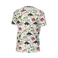 thumbnail image 6 of Wukai Dinosaur Print Men's Short-Sleeved Mesh T-Shirt,Quick-Dry Short Sleeve Workout T-Shirt-4X-Large, 6 of 8