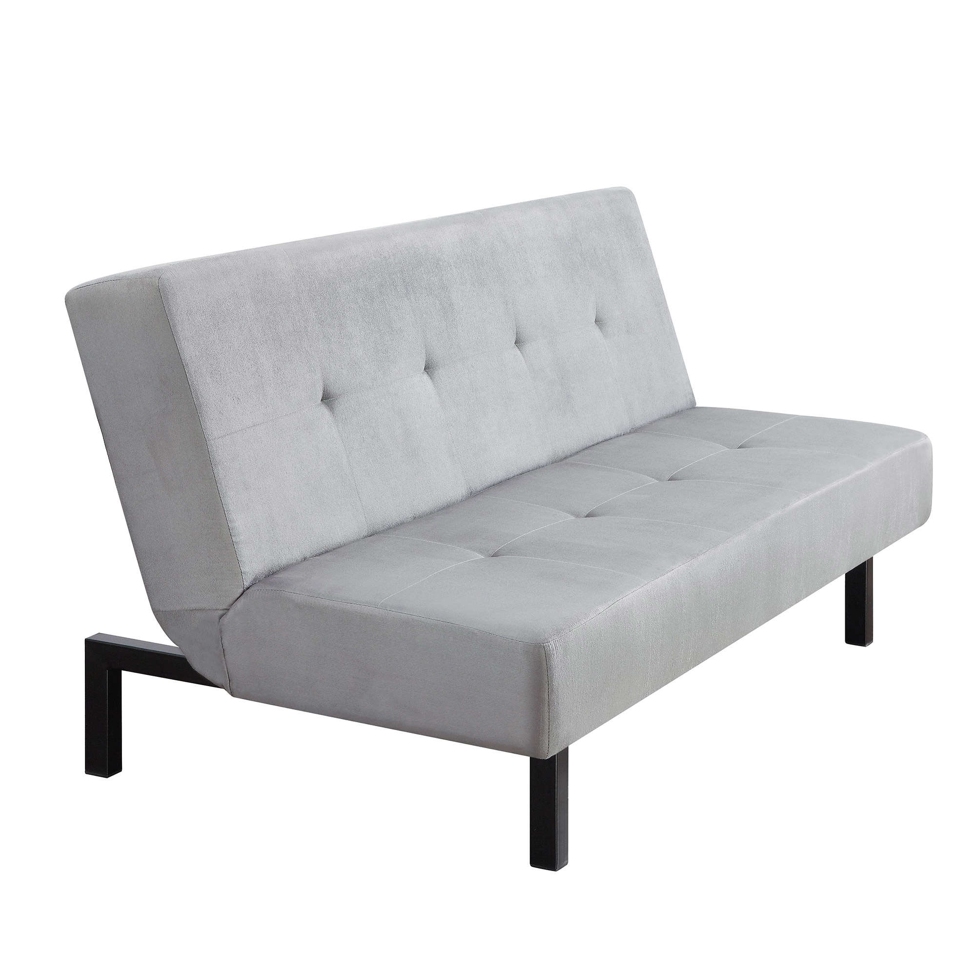 Mainstays 68? 3-Position Tufted Futon, Gray - image 4 of 6