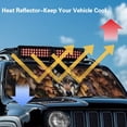 thumbnail image 4 of XYZCANDO Wolf Windshield Sun Shade for Wrangler TJ JK JL1997-2024 Camo Forest Foldable Windshield Sunshade Sun Visor Blocks UV Rays Keep Your Vehicle Cool 51.57 in *16.14 in, 4 of 7