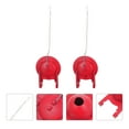 Stri 2pcs Toilet Flapper Toilet Drain Valves Flush Replacement Seal