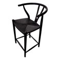 thumbnail image 2 of Wishbone Y Chair, Counter Stool, Black & Black Cord, 2 of 6