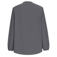 thumbnail image 5 of CLOISE Womens Blouses Dressy Plus Size Long Sleeve Plus Size Tops Deep V Neck Elegant Pullover Solid Color Loose Summer T Shirts Gray, 5 of 8