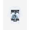 thumbnail image 5 of G West Women protect your soul Oversized T-Shirt White Size- M, 5 of 6