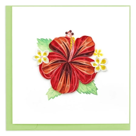 Quilling Card Quilled Hibiscus Card
