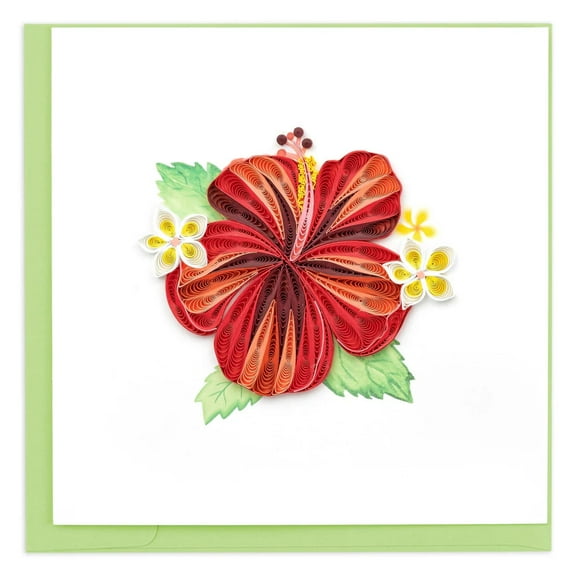 Quilling Card Quilled Hibiscus Card