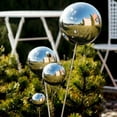 thumbnail image 3 of Steel Hollow Viewing Ball Mirror Polished Sphere For Home Garden E4Z0, 3 of 9