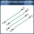 thumbnail image 7 of Multifunctional Elastic Luggage Rope 60cm Adjustable Bungee Cords with Metal Buckle Green 4pcs, 7 of 7