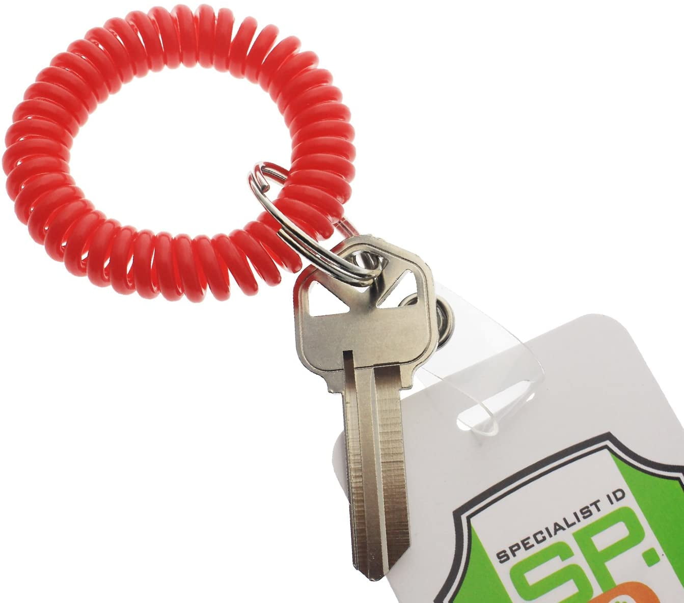 Specialist ID Wrist Coil Key Chain with ID Strap Clip (2140-620X)