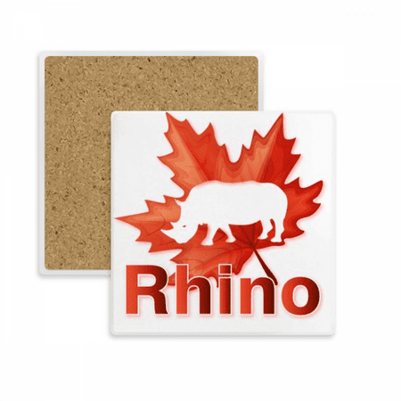 

rhinoceros outline coaster cup mat mug subplate holder insulation stone