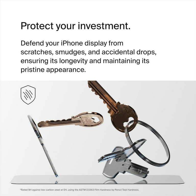 Belkin UltraGlass 2 Screen Protector for iPhone 15 - Apple