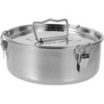 thumbnail image 1 of AMERTEER Flan Mold with Lid Stainless Steel Flan Pan Flan Maker Container Kitchen Steamer, 1 of 6