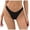 A-Black805, variant on Women's Solid Color Bikini Panty Cheeky Elastic Waist Swimwear Quick Drying Smooth Beach Pool Bikini Bottoms