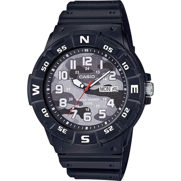 Casio MRW220HCM-1B Men's Analogue Quartz Resin Strap Watch