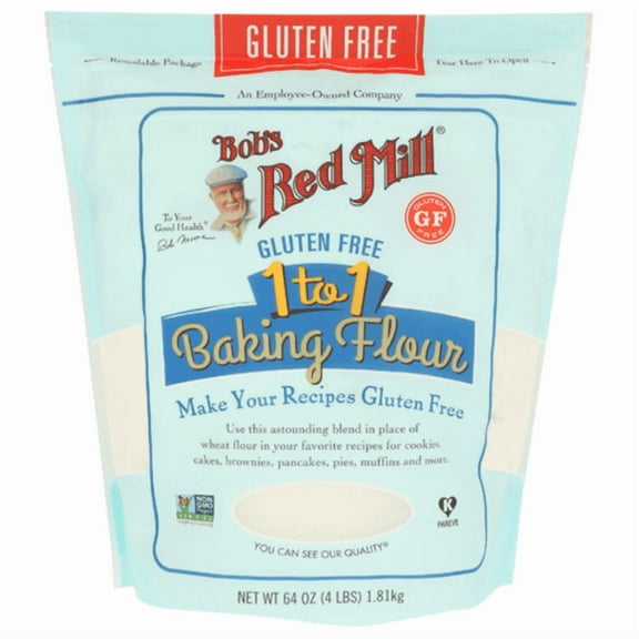 Bob's Red Mill Gluten Free 1 to 1 Baking Flour 64 oz - Pack of 3