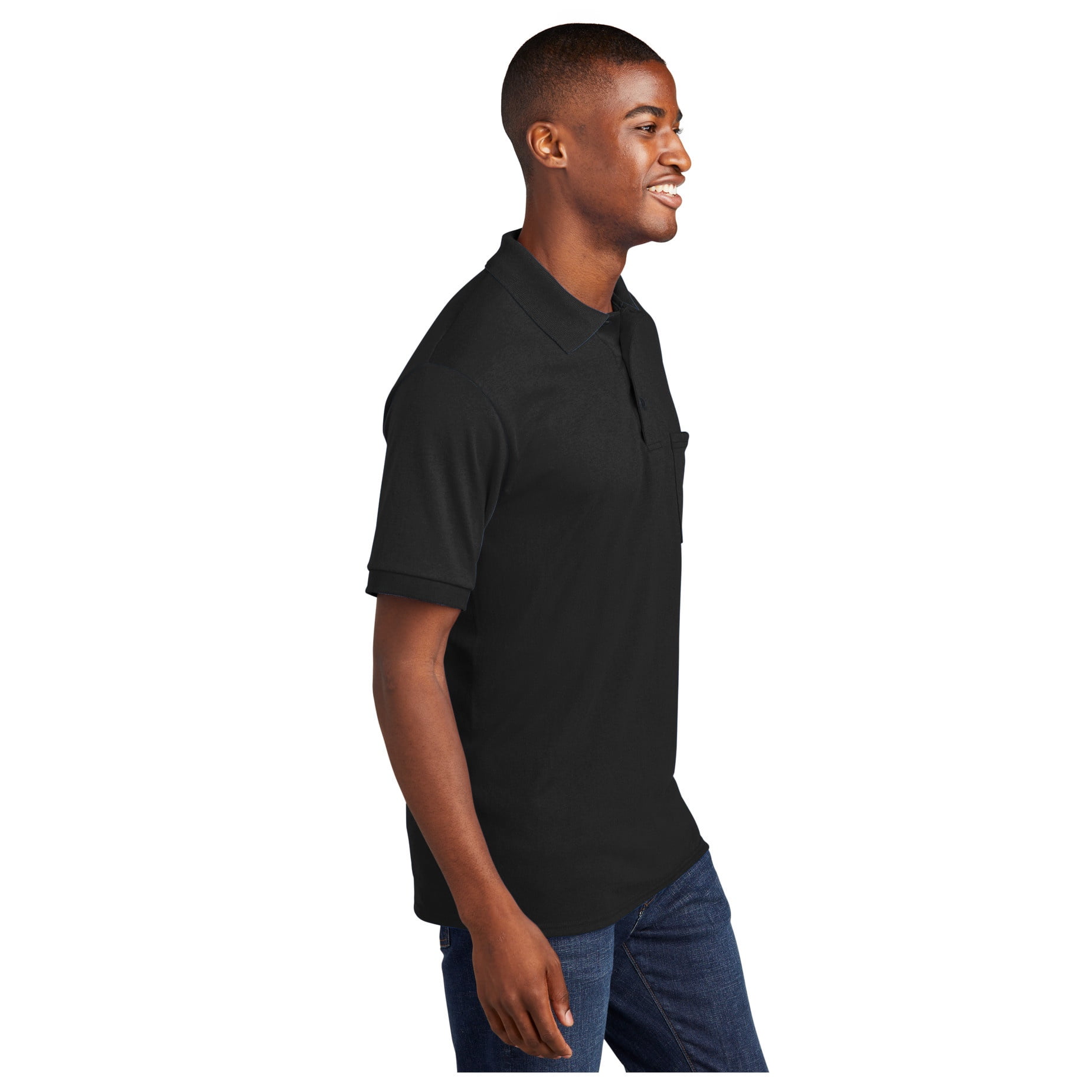 Port & Company Men's Core Blend Jersey Knit Pocket Polo