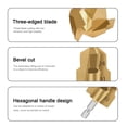 thumbnail image 4 of Kit De Escariador De Tuberías, Herramienta De Escariador De Tuberías De Estructura Robusta, Juego De 3 Piezas, Vástago Hexagonal, Filo De Corte Incisivo, Ingeniería Fina, Buena, 4 of 7