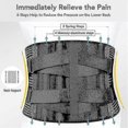 thumbnail image 3 of Cinturón ortopédico de soporte lumbar para la espalda, corrector de postura para hombres y mujeres, descompresión de columna vertebral, entrenador de cintura, alivio del dolor, Jdw DJR, 3 of 5