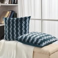 thumbnail image 5 of Home Soft Things Ballys Faux Fur 2 Piece Throw Pillow Cover Set - Deep Teal - 26" x 26", 5 of 8