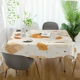 thumbnail image 3 of Yayeee Tablecloths 54" x 54" Rectangle Wrinkle Resistant Party Table Cover, Beige Fall Pumpkin, 3 of 8