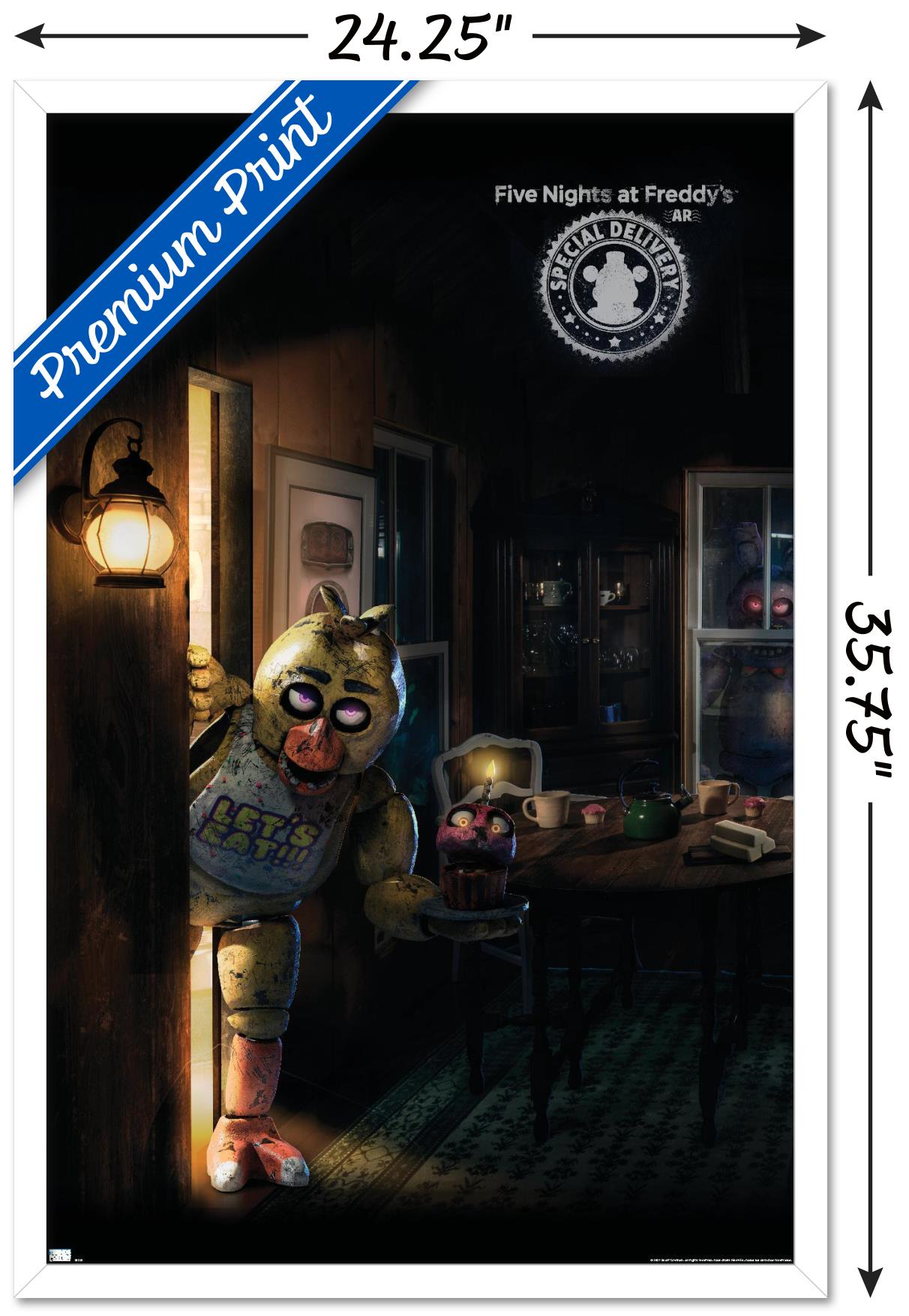 Affiche Décorative Five Nights At Freddy's - Peinture Sur Toile 40x60 Cm - Décoration Murale Salon Chambre - 6