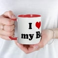 thumbnail image 5 of CafePress - I Love My Boo Mug - 11 oz Ceramic Mug - Novelty Coffee Tea Cup, 5 of 6