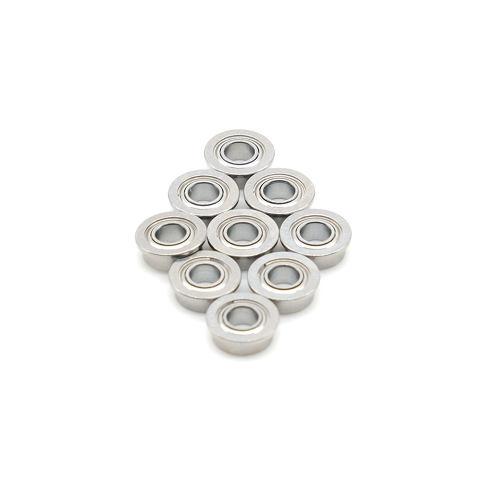 10Pcs MF63ZZ 3x6x2.5 Mm ABEC-7 Flange Bearings Deep Groove Ball Bearing MF63Z MF63 ,Quiet and Smooth