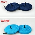 thumbnail image 2 of VANIDO Color Metal Capsule Shoelace Child Adult Tying- Elastic Shoelaces Blue Free Size, 2 of 7