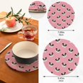 thumbnail image 3 of FREEAMG Cute Panda Round Trivets Pot Holders 2 Pcs, Heat Resistant Cotton Thread Weave Trivets for Hot Dishes, Cooking, Baking, Farmhouse, Kitchen Decor, 3 of 7