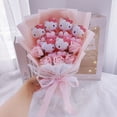 thumbnail image 2 of Juguetes de Hello Kitty Rosa Kawaii con jabón, ramos de dibujos animados de flores rosas, animales de peluche, muñeca para niña, regalos de Navidad para niños, 2 of 3