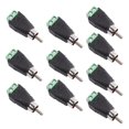 thumbnail image 2 of 10 pcs Speaker Wire cable to Audio Male Connector Adapter Jack Plug, 2 of 8