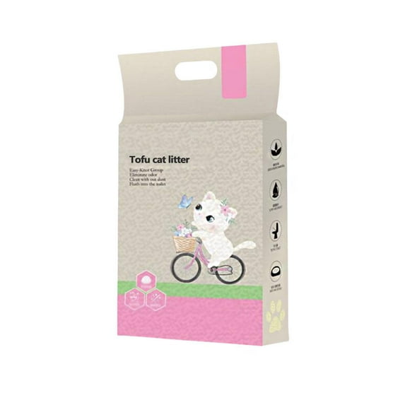 Tofu Cat Litter Clumping Odor-Free Natural Clean Milk Civet Litter. M3U9