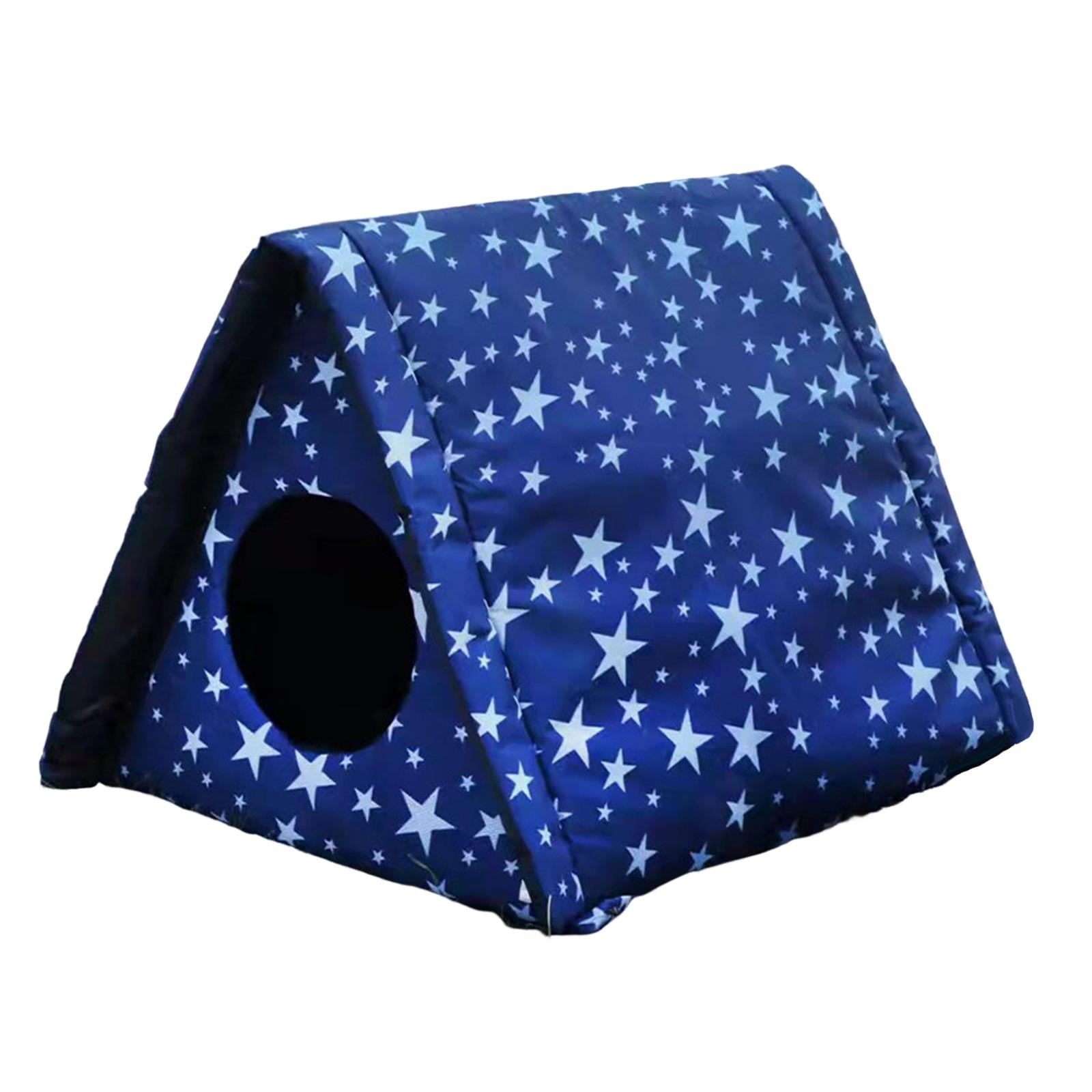 YWMJZEU Outdoor Cat House Weatherproof Dog Kennel Pet Cat Beds Kitten House Keeping Warm 40cmx35cmx40cm