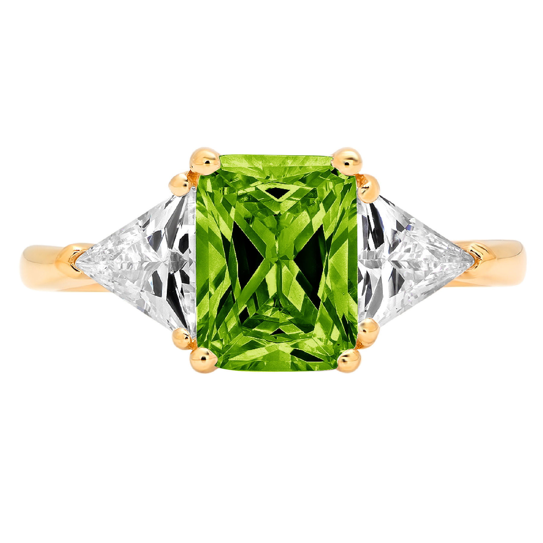 14KT White Gold 1.45 Carat Natural Green Emerald IGI Certified Diamond Ring