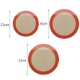 thumbnail image 4 of Hariumiu Baking Mat Multi-purpose Round Non-stick Heat-resistant Reusable Heat Transfer Silicone Microwave Oven Pastry Pad Air Fryers Liner Kitchen Supplies, 4 of 10