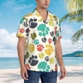 thumbnail image 4 of Drums Artistic Mens Hawaiian Shirt Short Sleeve Casual Button Up Tropical Summer Beach Shirt, 4 of 9