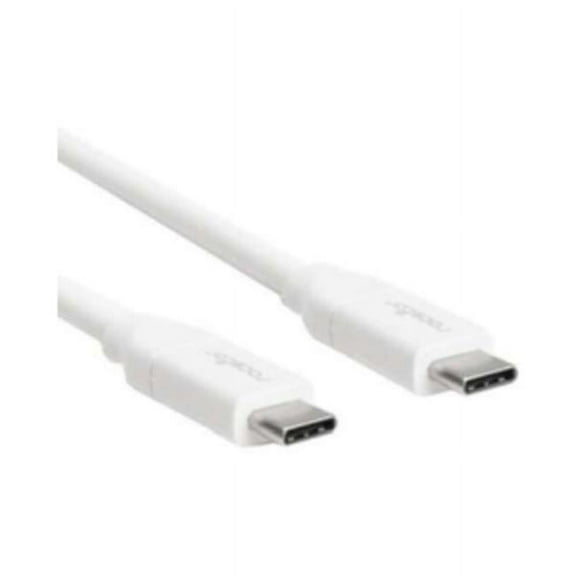 6 ft. USB-C Charging Cable 2M USB-C to USB C M-M-100W PD Data Transfer Cable, White