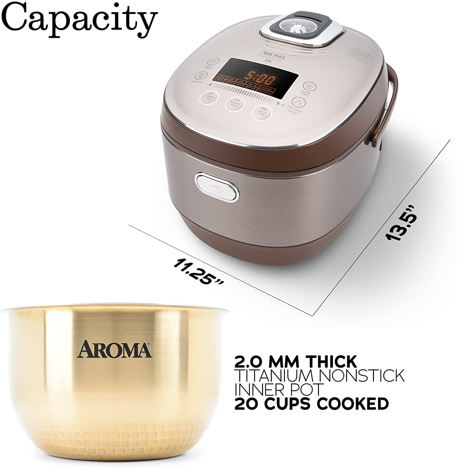 aroma 10 cup rice cooker