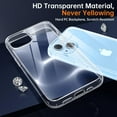 thumbnail image 4 of Shockproof Clear Case for iPhone 14, [Not Yellowing] [10FT Military Drop Protection] Hard Clear Back Four Corner Airbags Drop Protection Phone Cover, 6.1 inch, Transparent, 4 of 14