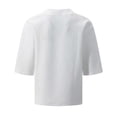 thumbnail image 5 of T Shirts for Man Summer Casual Short Sleeve Jacquard V Neck Relaxed Fit Breathable Tshirts Mens Tees, 5 of 5