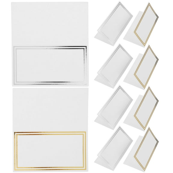 HOMEMAXS  100 Pcs Name Card Paper Place Cards for Table Setting Sign Wedding Numbers Mini Banquet