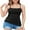 Black, variant on Sociala Padded Camisoles for Womens Built-in Bra Side Split Tank Tops Cotton Cami Shirts