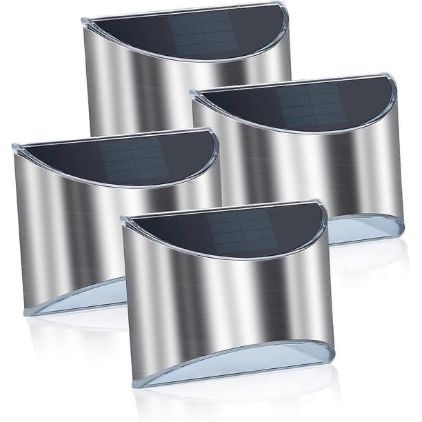 Solar lights for outside, LED solar wall light, stainless steel solar light Waterproof solar lamps Outdoor.