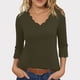 thumbnail image 1 of mfyjkho Tops Deportivos Para Mujer, Top De Verano Para Mujer Con Cuello En V Y Mangas Cortas De Color Liso Tops Para Hacer Ejercicio Para Mujer L, 1 of 6