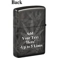 thumbnail image 2 of Zippo Lighter - Customized Message on Leaf , Photo 360 - High Polish Black 48924, 2 of 9