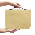 thumbnail image 2 of HELLHERO Khaki PU Leather Bible Covers, Large Capacity Portable Carrying Case for Church Study and Daily Travel, 2 of 12